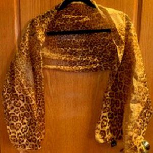 Dennis Basso Scarf Taupe Lynx One Size